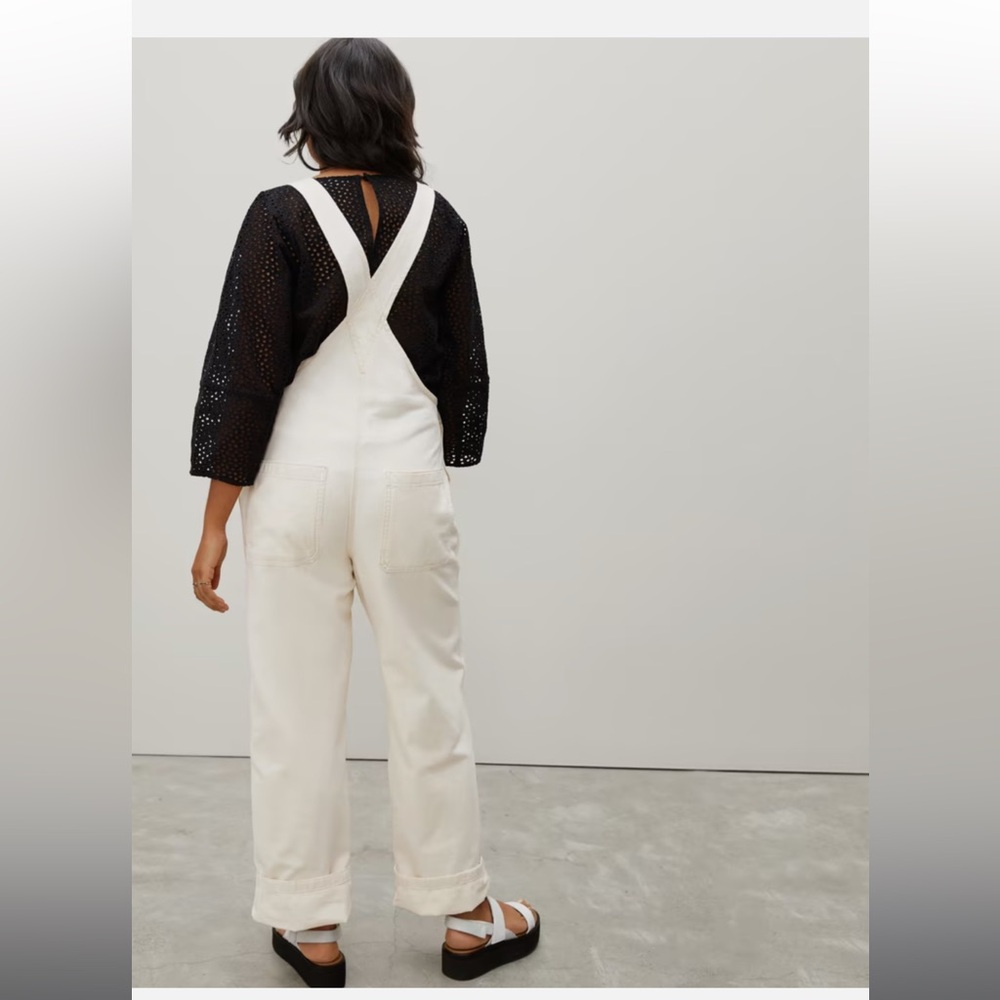 Everlane The Canvas Overall in Off White